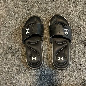 Black Under Armour Slides